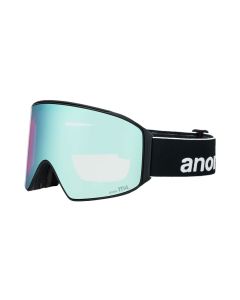 MASCHERA SNOWBOARD ANON M4 CYLINDRICAL + BL + FACE MASK - BLACK PERCEIVE VARIABLE BLUE