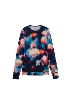INTIMO TERMICO BURTON W MIDWEIGHT BASE LAYER CREWNECK FLORAL BLUR