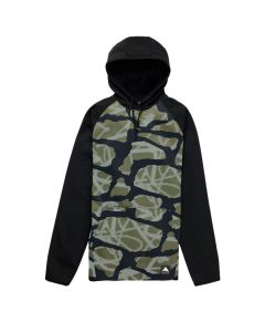 FELPA TERMICA BURTON CROWN WEATHERPROOF PULLOVER FLEECE GRAFFITI CAMO TRUE BLACK