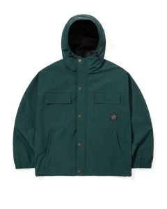 GIACCA SNOWBOARD BSRABBIT POCKET RIDGE HOODED JACKET GREEN