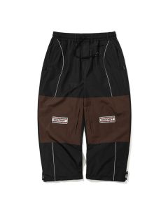 PANTALONI SNOWBOARD BSRABBIT PATCHED UTILITY SUPER WIDE VENTILATION PANTS BLACK DARK BROWN