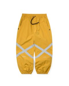 PANTALONI SNOWBOARD BSRABBIT ORIGINAL POT-X REFLECTIVE WIDE JOGGER PANTS MUSTARD