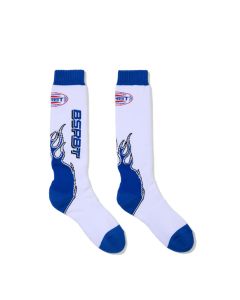CALZE SNOWBOARD BSRABBIT BSRBT FLAME SNOWBOARD SOCKS WHITE