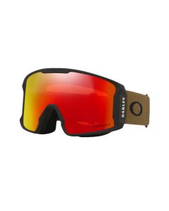 MASCHERA SNOWBOARD OAKLEY LINE MINER L ARMY GREEN CORDUROY PRIZM SNOW TORCH IRIDIUM