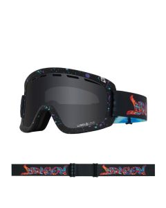MASCHERA SNOWBOARD DRAGON DR D1 OTG BONUS 2 RATTLECAN LLDARKSMOKE+LLFLASHBLUE