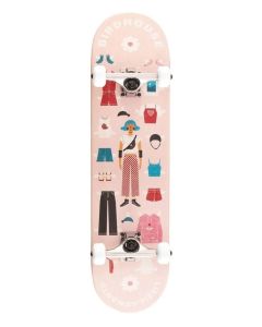 SKATE COMPLETO BIRDHOUSE ARMANTO PAPER DOLLS PINK 8.00"
