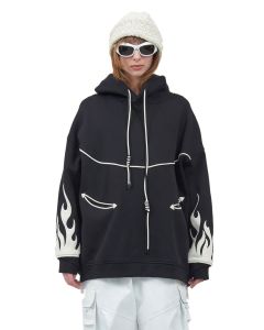 FELPA TERMICA SNOWALL HOODIE FIRE BLACK