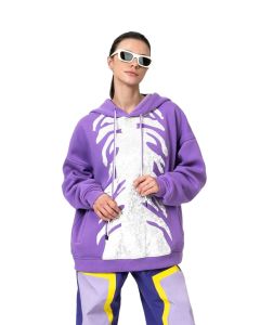 FELPA TERMICA SNOWALL HOODIE ZEBRA PURPLE