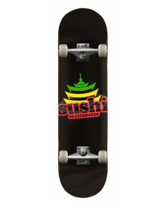 SKATE COMPLETO SUSHI PAGODA LOGO 8.125" BLACK RASTA U