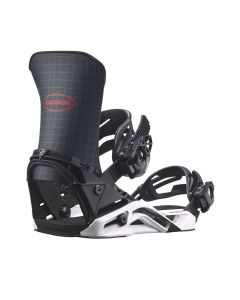 ATTACCHI SNOWBOARD SALOMON DISTRICT 2027 BLACK WHITE