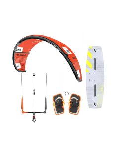 VELA KITESURF SLINGSHOT CODE V3 PACKAGE + BARRA + TAVOLA 141 E PAD ORANGE