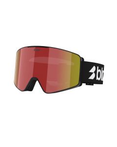 MASCHERA SNOWBOARD BLIZ G001 MATTE BLACK BROWN RED MULTICOLOR U