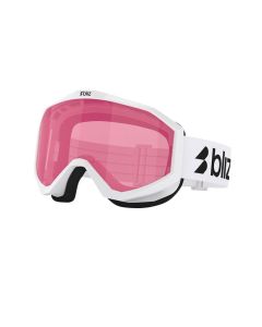 MASCHERA SNOWBOARD BLIZ LINER JR WHITE BLACK LOGO PINK U
