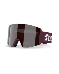 MASCHERA SNOWBOARD BLIZ G003 MATTE BURGUNDY ORANGE SILVER MIRROR U