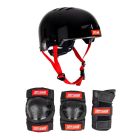 PROTEZIONI SKATE TONY HAWK PROTECTIVE SET HELMET & PADSET BLACK