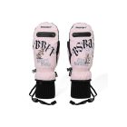 GUANTI SNOWBOARD BSRABBIT OVERTHINKING ZIP POCKET MATCH UP MITTENS PINK