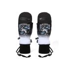GUANTI SNOWBOARD BSRABBIT SMOKING RABBIT ZIP POCKET MITTENS BLACK