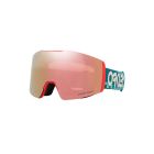 MASCHERA SNOWBOARD OAKLEY FALL LINE M PACIFIC CHEX PRIZM ROSE GOLD IRIDIUM