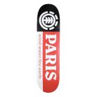 TAVOLA SKATE ELEMENT TEAM DECK SECTION PARIS BLACK WHITE RED 8.0"