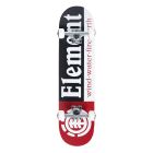 SKATE COMPLETO ELEMENT SECTION 8.25" BLACK WHITE RED U